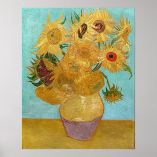 Vincent Van Gogh - Vase mit zwölf Sonnenblumen Poster