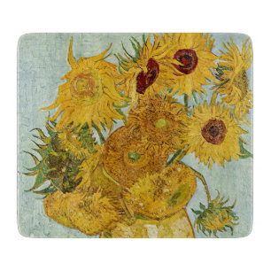 Vincent Van Gogh - Vase mit zwölf Sonnenblumen Schneidebrett