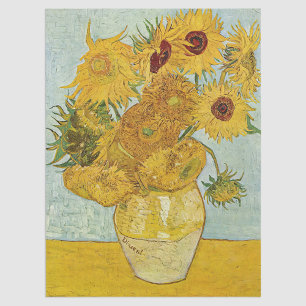 Vincent Van Gogh - Vase mit zwölf Sonnenblumen Seidenpapier
