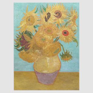 Vincent Van Gogh - Vase mit zwölf Sonnenblumen Seidenpapier