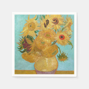 Vincent Van Gogh - Vase mit zwölf Sonnenblumen Serviette