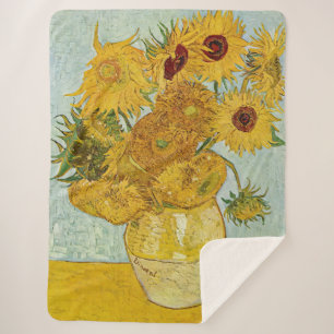 Vincent Van Gogh - Vase mit zwölf Sonnenblumen Sherpadecke