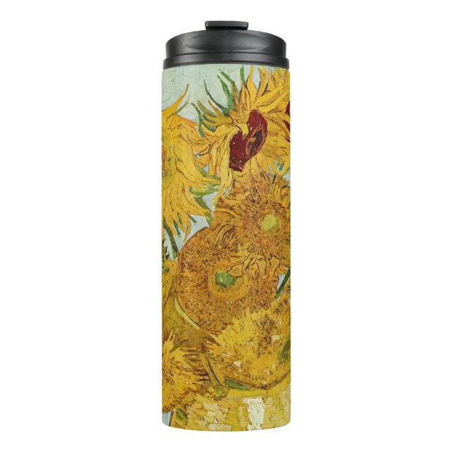 Vincent Van Gogh - Vase mit zwölf Sonnenblumen Thermosbecher (Vorderseite)