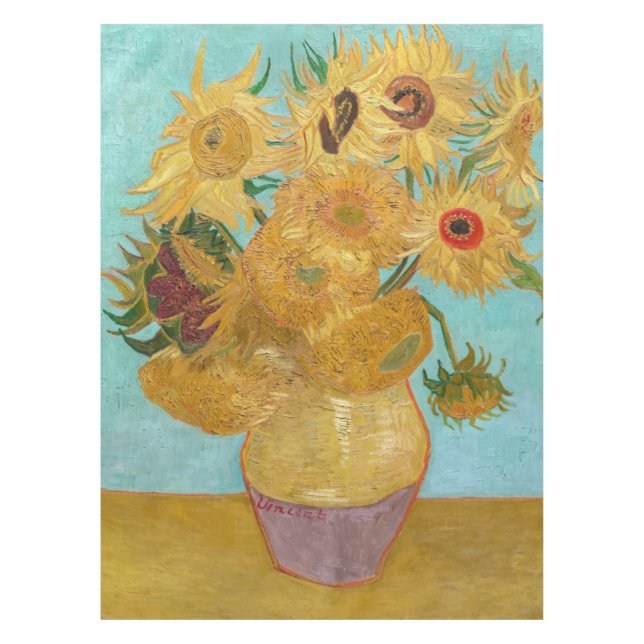 Vincent Van Gogh - Vase mit zwölf Sonnenblumen Tischdecke (Vorderseite)