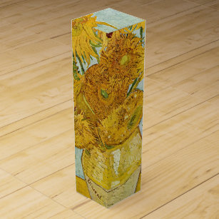 Vincent Van Gogh - Vase mit zwölf Sonnenblumen Weinbox