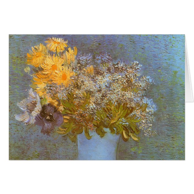 Vincent van Gogh Vase of Lilacs, Daisies, Anemones (Vorderseite (Horizontal))