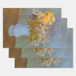 Vincent van Gogh Vase of Lilacs, Daisies, Anemones Geschenkpapier Set