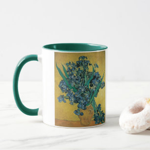 Vincent van Gogh - Vase w Irises Yellow Background Tasse