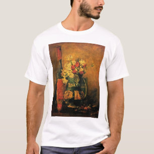 Vincent Van Gogh - Vase with Carnations Fine Art T-Shirt