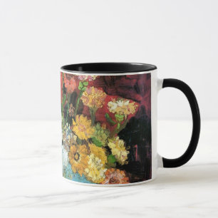 Vincent Van Gogh - Vase with Zinnias Fine Art Tasse