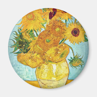 Vincent van Gogh - Vasen mit 12 Sonnenblumen Magnet
