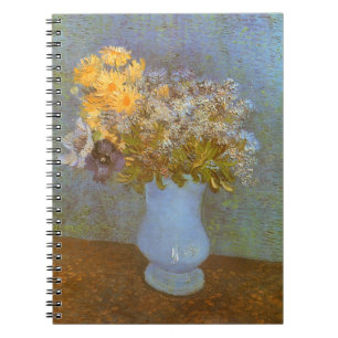 Vincent van Gogh Vasen mit Flieder, Gänseblümchen  Notizblock