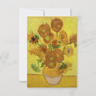 Vincent van Gogh - Vasen mit fünfzehn Sonnenblumen Dankeskarte
