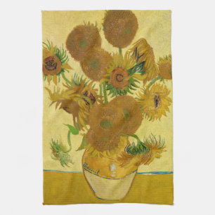 Vincent van Gogh - Vasen mit fünfzehn Sonnenblumen Geschirrtuch