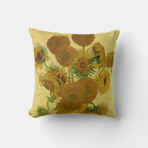 Vincent van Gogh - Vasen mit fünfzehn Sonnenblumen Kissen