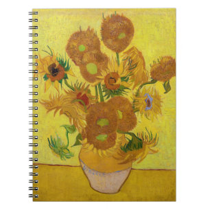Vincent van Gogh - Vasen mit fünfzehn Sonnenblumen Notizblock