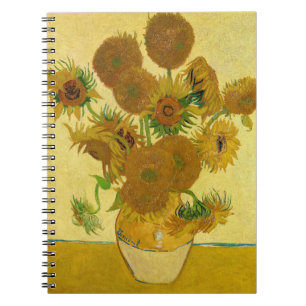 Vincent van Gogh - Vasen mit fünfzehn Sonnenblumen Notizblock
