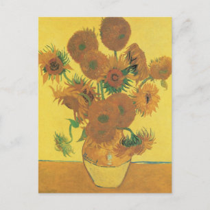 Vincent van Gogh - Vasen mit fünfzehn Sonnenblumen Postkarte