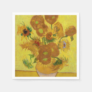 Vincent van Gogh - Vasen mit fünfzehn Sonnenblumen Serviette