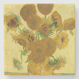 Vincent van Gogh - Vasen mit fünfzehn Sonnenblumen Steinuntersetzer