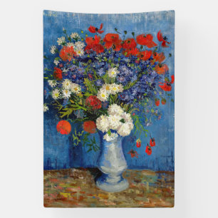 Vincent van Gogh - Vasen mit Kornblumen und Mohn Banner