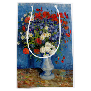 Vincent van Gogh - Vasen mit Kornblumen und Mohn Mittlere Geschenktüte