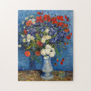 Vincent van Gogh - Vasen mit Kornblumen und Mohn Puzzle