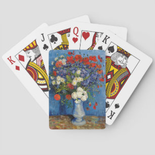 Vincent van Gogh - Vasen mit Kornblumen und Mohn Spielkarten