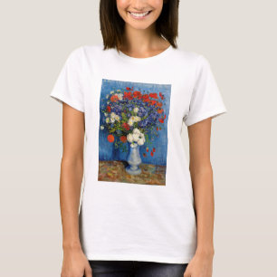 Vincent van Gogh - Vasen mit Kornblumen und Mohn T-Shirt