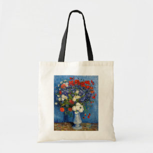Vincent van Gogh - Vasen mit Kornblumen und Mohn Tragetasche