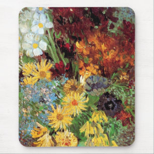 Vincent Van Gogh - Vasen mit Margeriten und Anemon Mousepad
