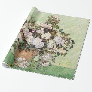 Vincent Van Gogh Vasen Mit Rosa Rosen Florale Kuns Geschenkpapier