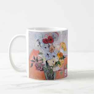 Vincent van Gogh - Vasen mit Rosen und Anemonen Kaffeetasse