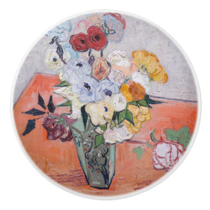 Vincent van Gogh - Vasen mit Rosen und Anemonen Keramikknauf