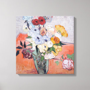 Vincent van Gogh - Vasen mit Rosen und Anemonen Leinwanddruck