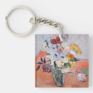Vincent van Gogh - Vasen mit Rosen und Anemonen Schlüsselanhänger