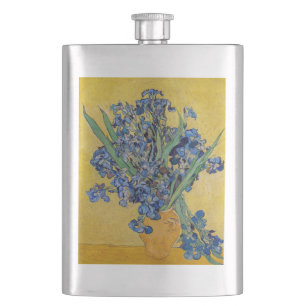 Vincent van Gogh - Vasen mit Schwertlilien Flachmann