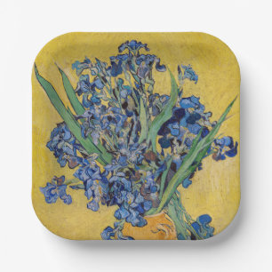 Vincent van Gogh - Vasen mit Schwertlilien Pappteller