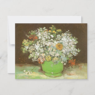 Vincent van Gogh - Vasen mit Zinnien und Blumen