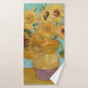 Vincent Van Gogh - Vasen mit zwölf Sonnenblumen Badhandtuch Set