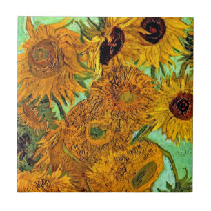 Vincent Van Gogh - Vasen mit zwölf Sonnenblumen Fliese