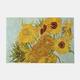 Vincent Van Gogh - Vasen mit zwölf Sonnenblumen Fußmatte