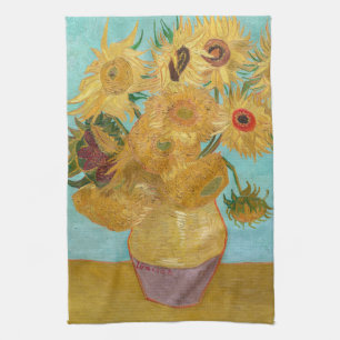 Vincent Van Gogh - Vasen mit zwölf Sonnenblumen Geschirrtuch