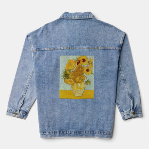Vincent Van Gogh - Vasen mit zwölf Sonnenblumen Jeansjacke