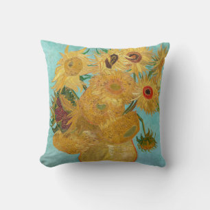 Vincent Van Gogh - Vasen mit zwölf Sonnenblumen Kissen