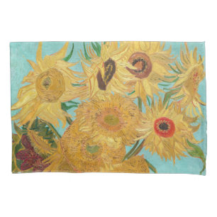 Vincent Van Gogh - Vasen mit zwölf Sonnenblumen Kissenbezug