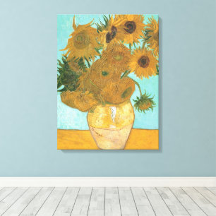 Vincent van Gogh - Vasen mit zwölf Sonnenblumen Leinwanddruck