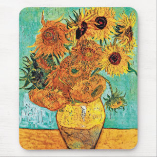 Vincent Van Gogh - Vasen mit zwölf Sonnenblumen Mousepad