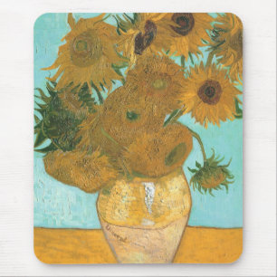 Vincent van Gogh - Vasen mit zwölf Sonnenblumen Mousepad