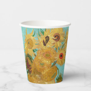 Vincent Van Gogh - Vasen mit zwölf Sonnenblumen Pappbecher